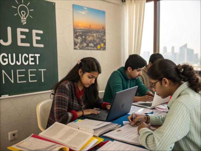 Students preparing fo JEEm NEET, GUJCET in Vadodara